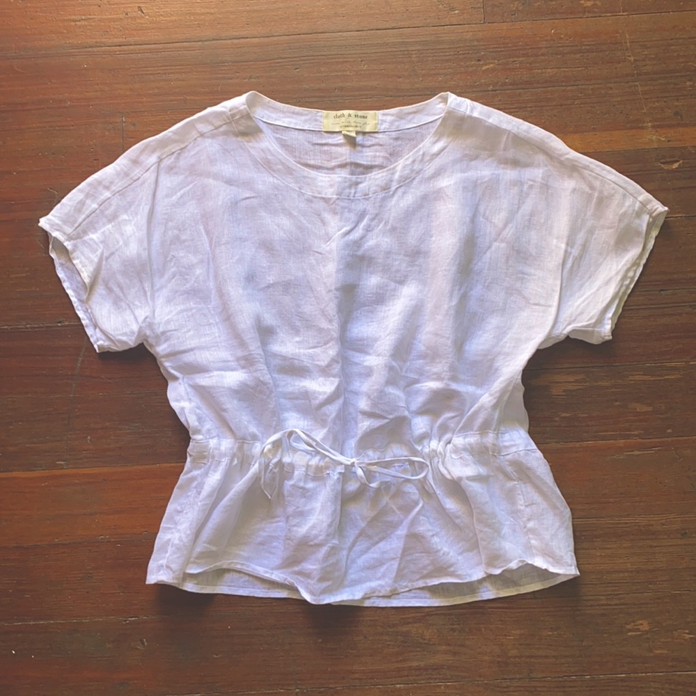 100% linen blouse